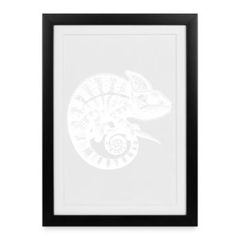 Ami tropical au style - Affiche encadrée (27 × 37 cm) - noir - Devant