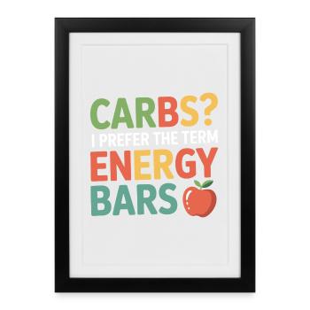 Professional Nutritionist Energy & Carb Specialist - Framed poster (27 × 37 cm) - black - Front