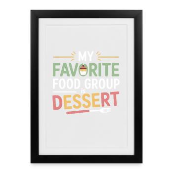 Registered Dietitian Balanced Nutrition Profession - Framed poster (27 × 37 cm) - black - Front