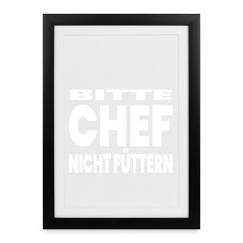 patron - Affiche encadrée (27 × 37 cm) - noir - Devant