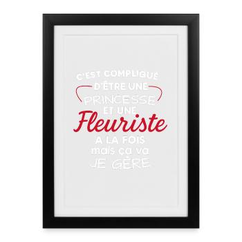 Princess and Florist: Double Life Chic - Framed poster (27 × 37 cm) - black - Front