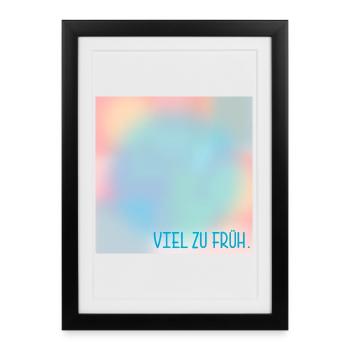 FAIRE SON DEUIL BIEN TROP TÔT - Affiche encadrée (27 × 37 cm) - noir - Devant