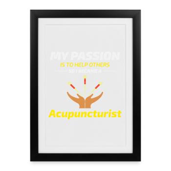 Licensed TCM Practitioner Expert Dedicated  - Framed poster (27 × 37 cm) - black - Front