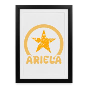 Gift for Ariela - Framed poster (27 × 37 cm) - black - Front