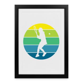 Tennis - Framed poster (27 × 37 cm) - black - Front