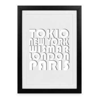 WISMAR METROPOLIS - Framed poster (27 × 37 cm) - black - Front