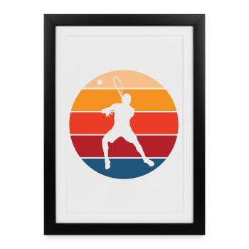 Tennis - Framed poster (27 × 37 cm) - black - Front