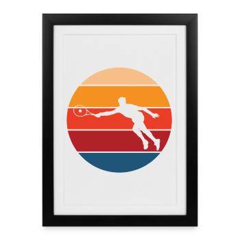 Tennis - Framed poster (27 × 37 cm) - black - Front