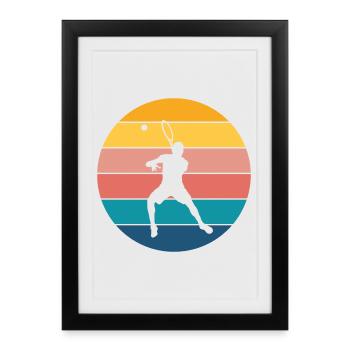 Tennis - Framed poster (27 × 37 cm) - black - Front