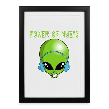 Interstellar music - Framed poster (27 × 37 cm) - black - Front
