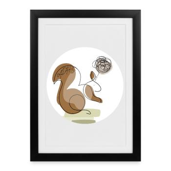 ADHD Neurodivergent - Framed poster (27 × 37 cm) - black - Front