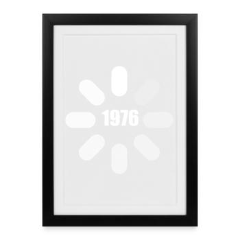 Birthday 1976 Birthday Ideas 1976 - Framed poster (27 × 37 cm) - black - Front