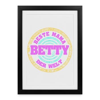 Mother Betty - Framed poster (27 × 37 cm) - black - Front
