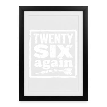 Sweat à capuche de fléchettes 26 points Légendaire raté - Affiche encadrée (27 × 37 cm) - noir - Devant