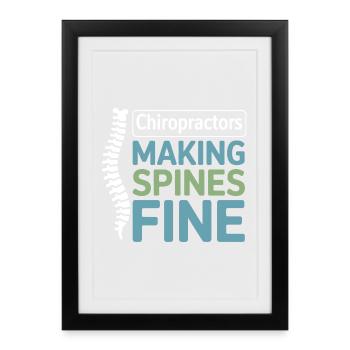 Licensed Clinical Specialist Spinal Wellness Gear  - Framed poster (27 × 37 cm) - black - Front