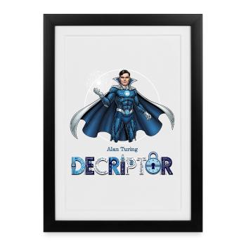 Hero Coder Decryptor - Framed poster (27 × 37 cm) - black - Front