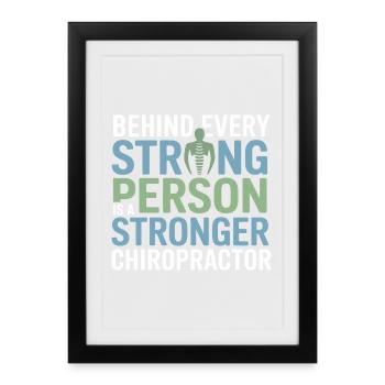 Licensed DC Professional Spinal Integrity Apparel - Framed poster (27 × 37 cm) - black - Front