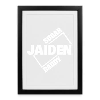 JAIDEN - Affiche encadrée (27 × 37 cm) - noir - Devant