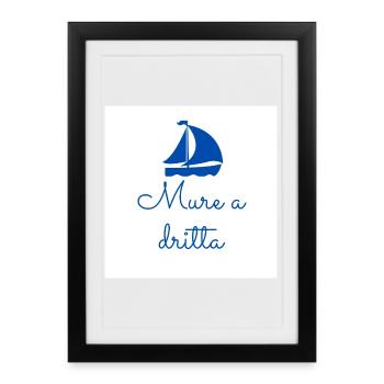 Steuerbord-Tackling - Gerahmtes Poster (27 × 37 cm) - Schwarz - Vorne
