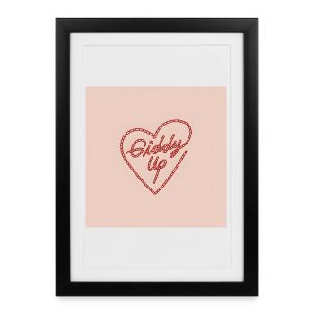 Cœur Éveillé - Affiche encadrée (27 × 37 cm) - noir - Devant