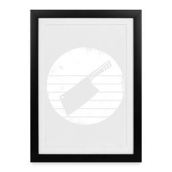 Cleaver - Framed poster (27 × 37 cm) - black - Front