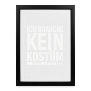 Carnival Carnival Costume - Framed poster (27 × 37 cm) - black - Front