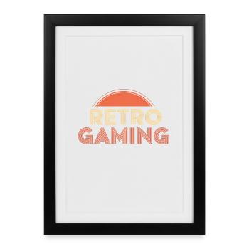 Jeux rétro - Affiche encadrée (27 × 37 cm) - noir - Devant