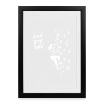 Femmes chemises de bloc – Trouvez vos marques - Affiche encadrée (27 × 37 cm) - noir - Devant