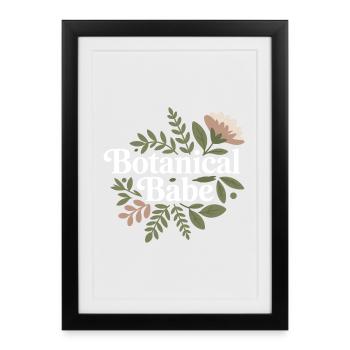 Herbalist Botanical Babe Professional Clinical DC  - Framed poster (27 × 37 cm) - black - Front