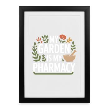 Certified Clinical Botanical Specialist Apparel  - Framed poster (27 × 37 cm) - black - Front