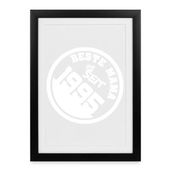 1995 - Affiche encadrée (27 × 37 cm) - noir - Devant