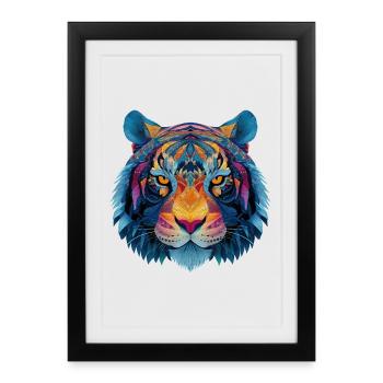 Tiger Head - Framed poster (27 × 37 cm) - black - Front