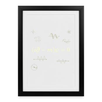 Quantum equation - Framed poster (27 × 37 cm) - black - Front