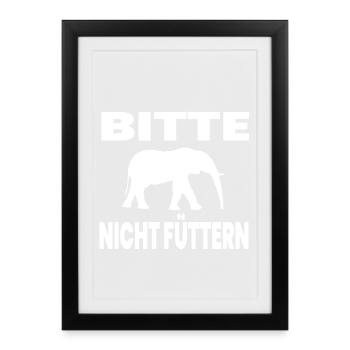 Elephant - Framed poster (27 × 37 cm) - black - Front