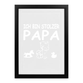 Dad - Framed poster (27 × 37 cm) - black - Front