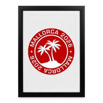 Mallorca 2026 - Framed poster (27 × 37 cm) - black - Front