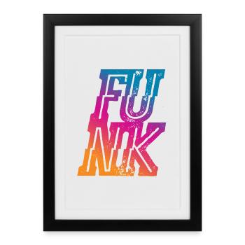 Funk - Affiche encadrée (27 × 37 cm) - noir - Devant