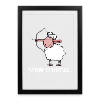 Sagittarius Sagittarius Zodiac Sign - Framed poster (27 × 37 cm) - black - Front