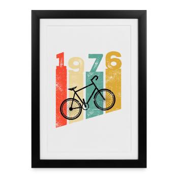 Millésime 1976 - Affiche encadrée (27 × 37 cm) - noir - Devant