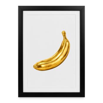 Banane d’Or - Affiche encadrée (27 × 37 cm) - noir - Devant