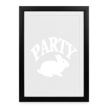 Party - Framed poster (27 × 37 cm) - black - Front