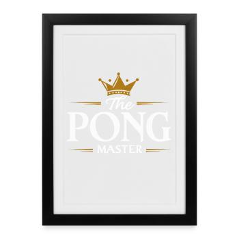 The Pong Master – Table Tennis Champion - Framed poster (27 × 37 cm) - black - Front