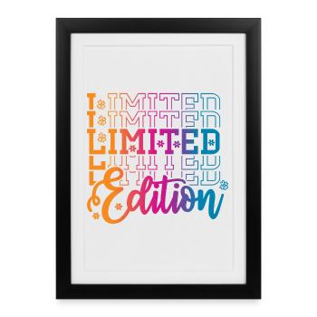 Limited edition - Framed poster (27 × 37 cm) - black - Front