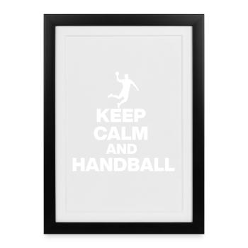 KEEP CALM AND HANDBALL! GERMANY EUROPEAN CHAMPIONS - Framed poster (27 × 37 cm) - black - Front