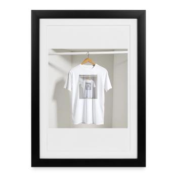 Framed Reflection Tee - Framed poster (27 × 37 cm) - black - Front