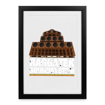 raggatek - Framed poster (27 × 37 cm) - black - Front