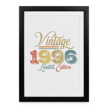 30e anniversaire du millésime 1996 - Affiche encadrée (27 × 37 cm) - noir - Devant