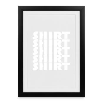 BAUHAUS SHIRT - Framed poster (27 × 37 cm) - black - Front