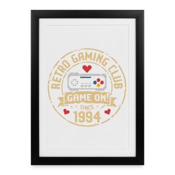 Vintage 1994 Birthday 1994 Gift 1994 - Framed poster (27 × 37 cm) - black - Front