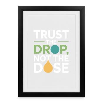 Certified Clinical Dilution Specialist Apparel  - Framed poster (27 × 37 cm) - black - Front
